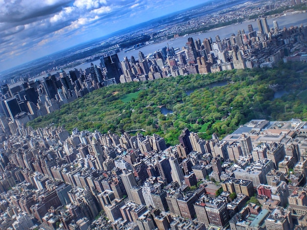 Foto vista aerea della città