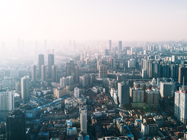 都市の空中景色