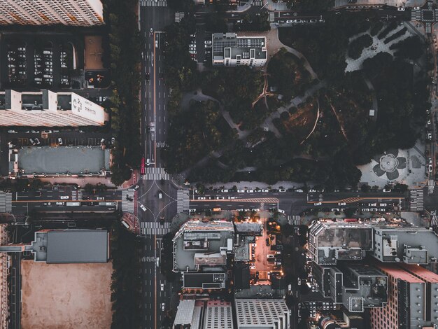 Foto vista aerea della città