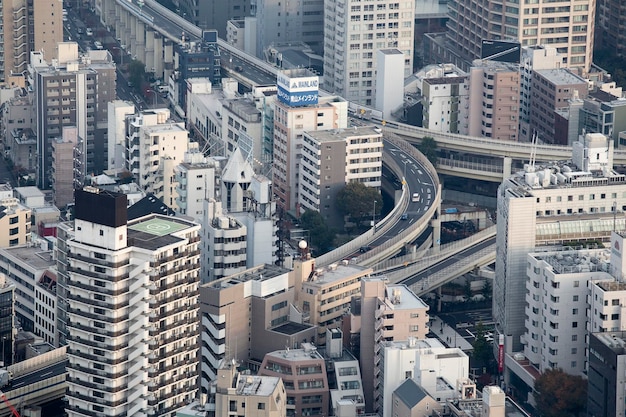 都市の空中景色