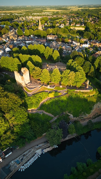 Aerial view of the city