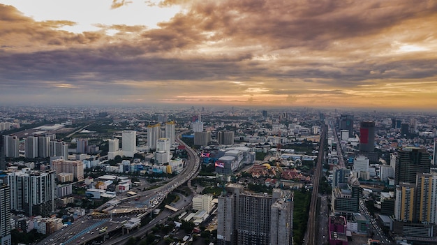 Вид с воздуха города