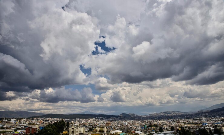 Photo aerial view of cityscape against sky