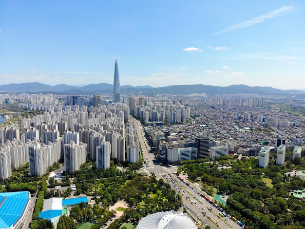 사진 서울 한국의 항공 보기 도시 풍경