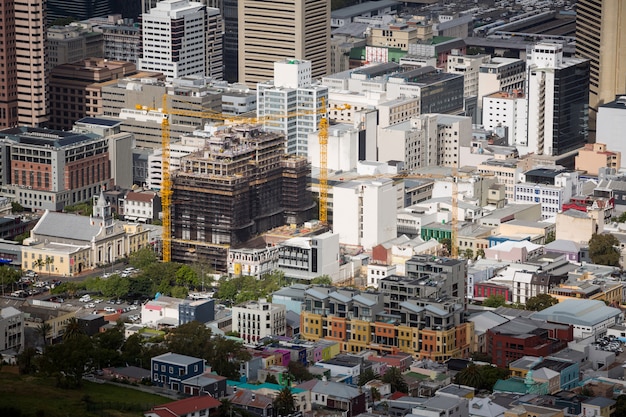 Aerial view of a cityscape