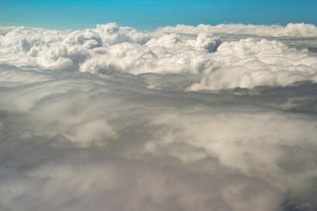 Foto vista aerea delle nuvole nel cielo