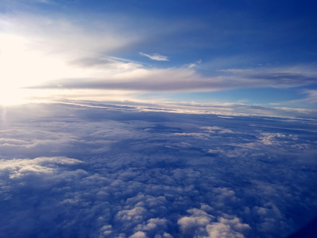 Photo aerial view of cloudscape