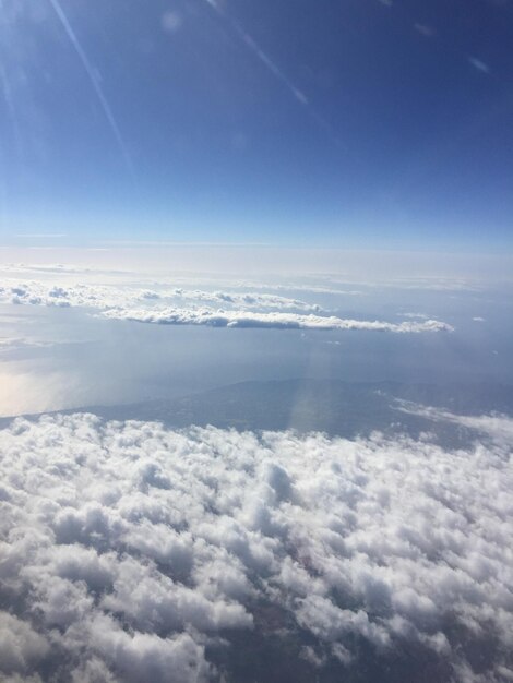 Aerial view of cloudscape