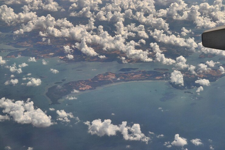 Photo 雲の景色を空中から眺める
