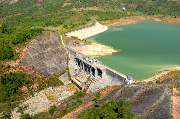 Aerial view of clyde dam photo