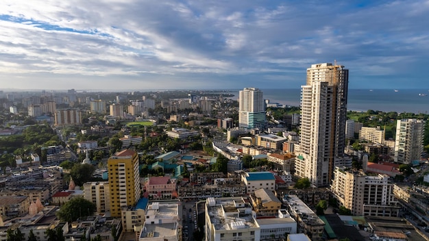 Aerial view of Dar es Salaam, Tanzania