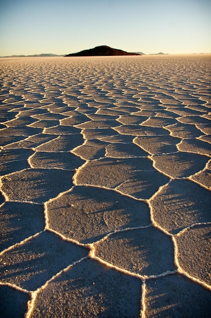 Foto vista aerea del deserto