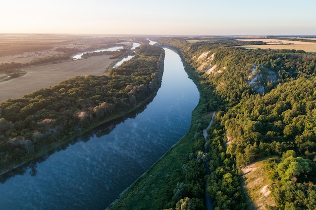 Aerial view of the Don River