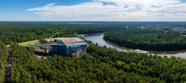 Aerial view of druskininkai spa resort