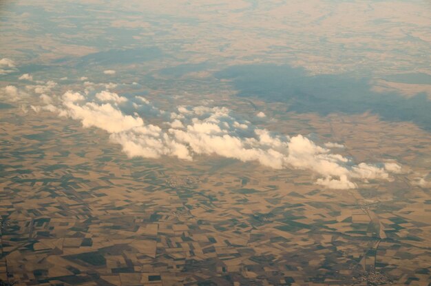 Photo aerial view of the earth