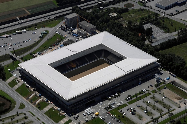 Photo aerial view em stadion wals siezenheim salzburg austria