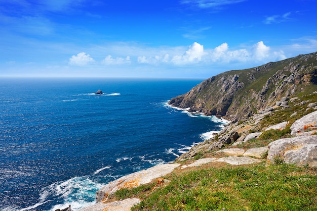 Aerial view of Finisterre end of Saint James Way