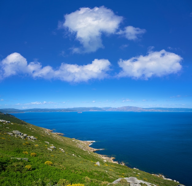 Aerial view of Finisterre end of Saint James Way