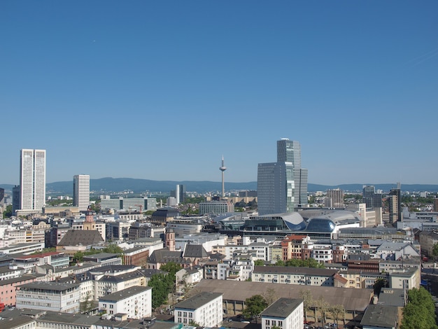 Aerial view of Frankfurt