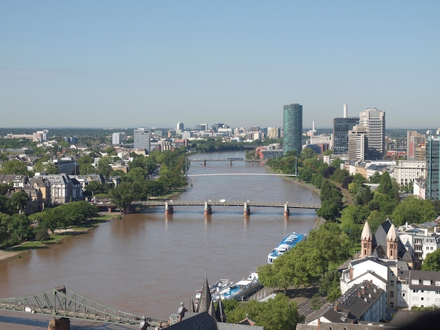 Aerial view of Frankfurt