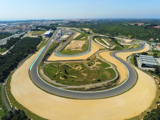 Photo aerial view from autodromo do estorilportugal