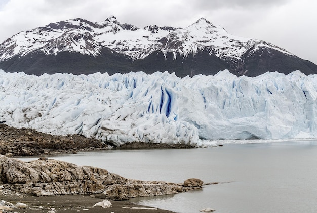 Aerial view of glacier