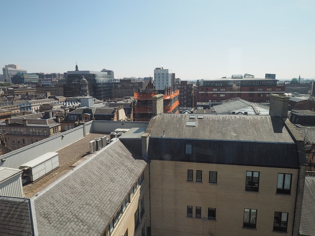 Photo aerial view of glasgow