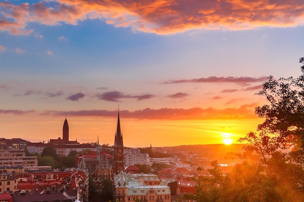 Aerial view of Gothenburg Sweden