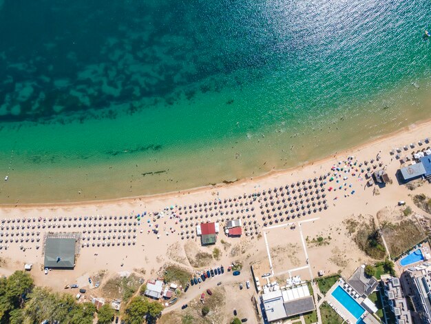 Photo aerial view of gradina garden beach bulgaria