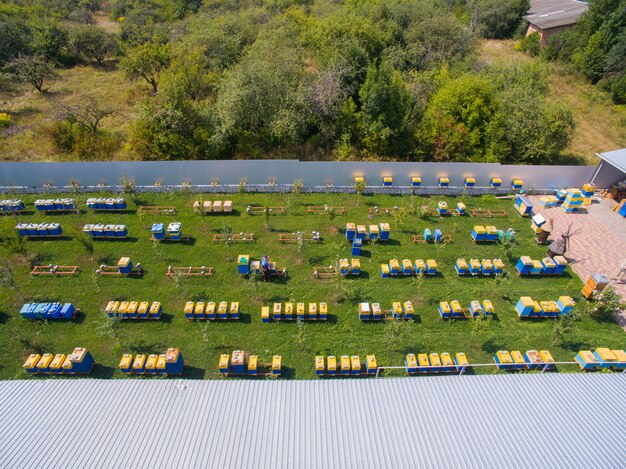 Aerial View of the Great Industrial of Apiary