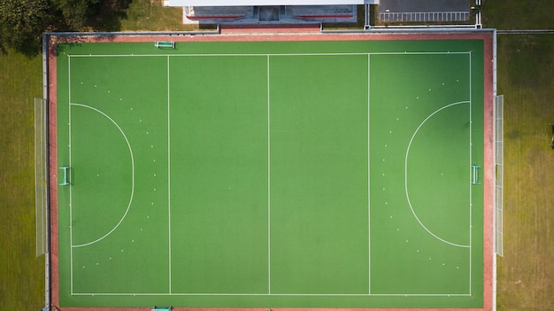 Aerial view of hockey stadium