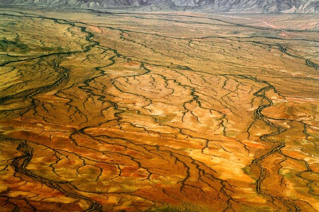 Aerial view kaoko field northern namibia namibia africa