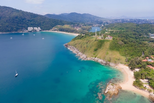 Aerial view of Khai island in Phuket, Thailand