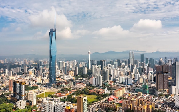 Aerial view of kuala lumpur