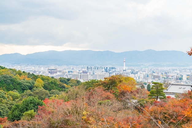 清水寺からの京都市の眺望