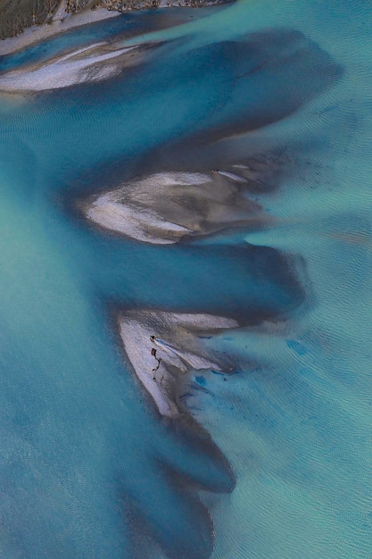 Photo aerial view of lake