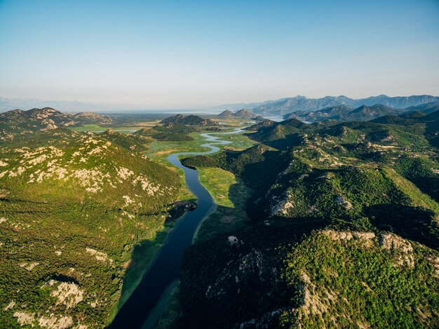 Aerial view of landscape against sky