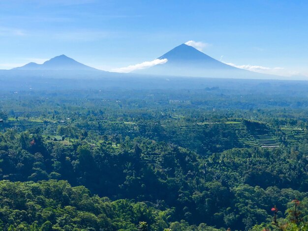 Aerial view of landscape against sky