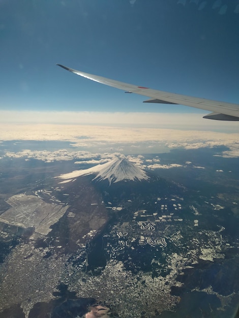 Aerial view of landscape against sky