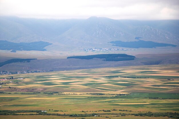 Aerial view of landscape against sky