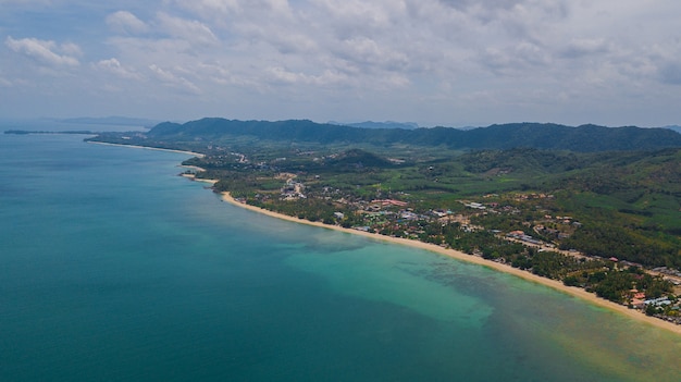 aerial view landscape of  Koh Lanta,  Krabi Thailand