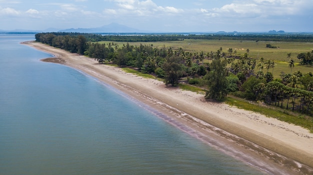 aerial view landscape of  Koh Lanta,  Krabi Thailand