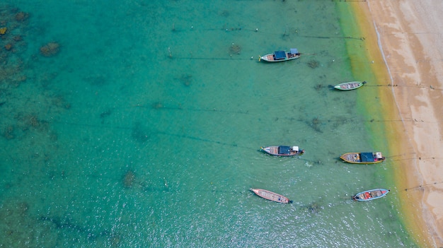 Aerial view landscape of water  Sea