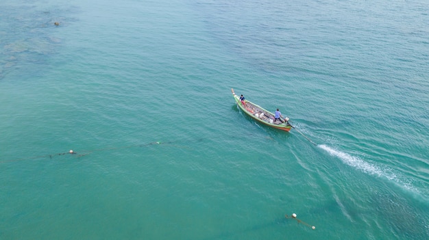 Аэрофотоснимок пейзаж воды моря