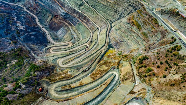 Aerial view of landscape