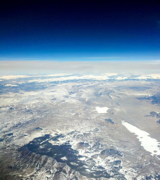 Foto vista aerea del paesaggio