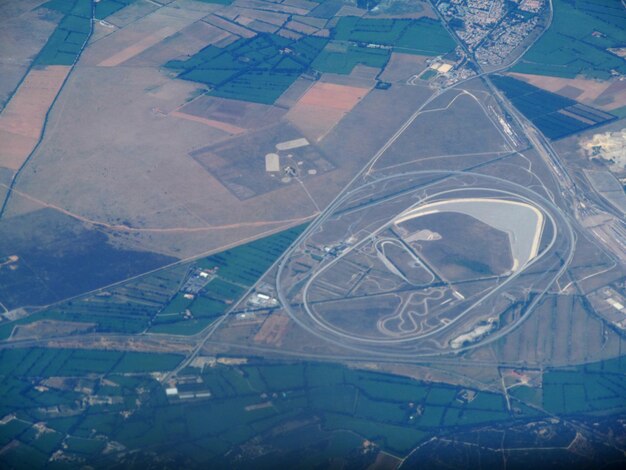 Aerial view of landscape