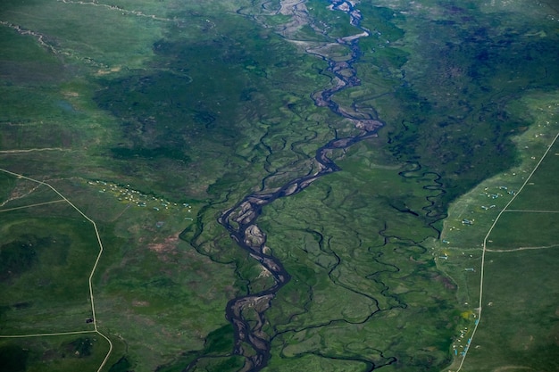 aerial view of landscape