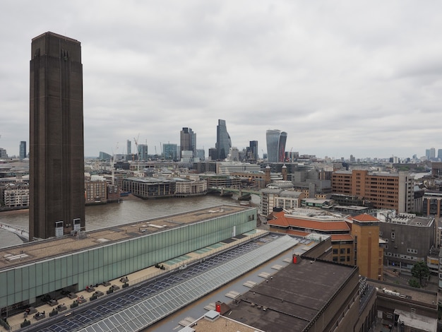 Aerial view of London