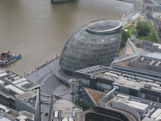 Aerial view of London